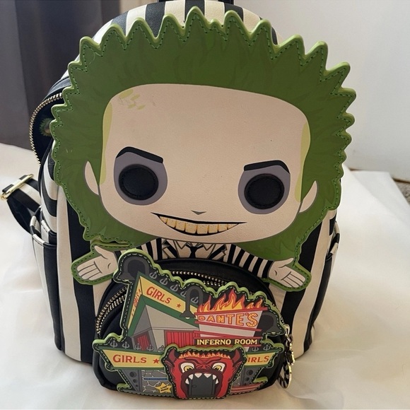 Loungefly Handbags - Loungefly Beetlejuice Dante’s Inferno Funko Pop Mini Backpack GID**READ***